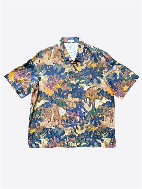 dior and peter doig shirt|DIOR AND PETER DOIG Shirt Multicolor Camouflage Silk and .